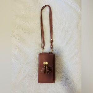 Faux Leather Wallet | Dark Coral